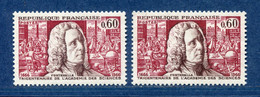 ⭐ France - Variété - YT N° 1487 - Couleurs - Pétouille - Neuf Sans Charnière - 1966 ⭐ - Unused Stamps