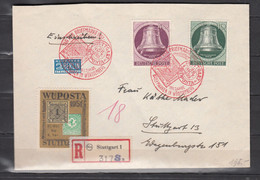 Berlin 1951,Mi 76,79+Notopfer Steuermarke Auf Einschreiben Brief Mit Sst Tag Der Briefmarke WUPOSTA(D3079) - Lettres & Documents