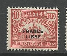 MADAGASCAR TAXE N° 20  NEUF** LUXE SANS CHARNIERE / MNH - Postage Due