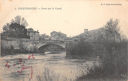 CPA 30 ROQUEMAURE PONT SUR LE CANAL - Roquemaure