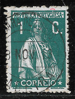 PORTUGAL 1912 Ceres 1C Porcelana- N/C Cliche + Marcofilia CAMARA DELOBOS /MADEIRA R:5 -  VFU No Faults - Sin Clasificación