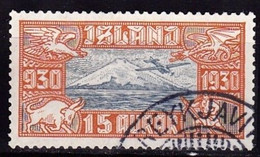 IS312 – ISLANDE – ICELAND – 1930 – PARLIAMENT MILLENARY – SG # 174 USED 59 € - Airmail