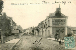 Château Du Loir * Avenue De La Gare * L. BEILLARD , Fleuriste Pépinieriste - Chateau Du Loir