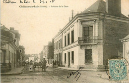 Château Du Loir * Avenue De La Gare * Mercerie Bonneterie CHEVALLIER * Café - Chateau Du Loir