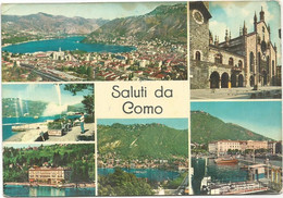 AA846 Saluti Da Como - Panorama Vedute Multipla / Viaggiata 1961 - Como