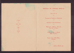 Menu Banquet Du Congrès Médical Du 30 Décembre 1929, Casino De Cannes, Restaurant Des Ambassadeurs - Menus