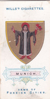 50 Munich  -  Arms Of Foreign Cities - 1912 - Wills Cigarette Cards - Original  - Antique - Player's