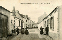 Bourgneuf En Retz * La Rue Sans Charité * Villageois - Bourgneuf-en-Retz