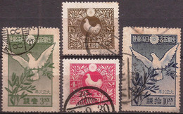 JAPON - Fx. 10068 - Yv. 152/5 - Paloma De La Paz - 1919 - Ø - Oblitérés