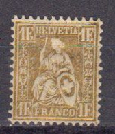 Suisse 1862 Helvetia Assise Yvert 41 * Neuf Avec Charniere - Ungebraucht