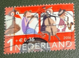 Nederland - NVPH - 3473 D - 2016 - Gebruikt - Cancelled - Kinderzegels - Man Met Contrabas - Oblitérés