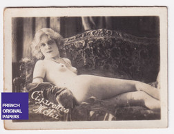 Cigarettes Mélia - Années 1925/30s - Photo Femme Sexy Pinup Lady Pin-up Woman Nue Nude Nu Seins Nus Sofa A55-59 - Sigarette (marche)