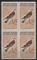 AFARS Et ISSAS COTE 144 € POSTE AERIENNE N° 105 MNH ** Bloc De 4. OISEAUX BIRD COLOMBE DOVE COLUMBA GUINEA TB/VG - Piccioni & Colombe