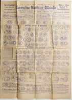 Convention Monétaire Officielle 1897.texte Officiel & Dernier Avis Du Ministres Des Finances.Affiche.numismatique. - Posters