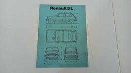 Renault 5 L - Fiche Caracteristiques Techniques - Cars