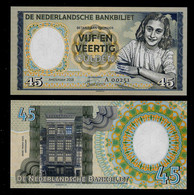 J. Van ROSSUM 45 Gulden , RRRR, UNC, 150 X 75 Mm, Essay, Trial, UV, Serial No., # AA 00251 - Other & Unclassified