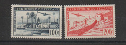 Fezzan Paire PA 6-7 2 Val. * Charnière MH - Unused Stamps