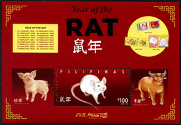 Philippines 2020 Year Of Rat SS MNH - Chinees Nieuwjaar
