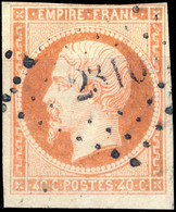 France - Yv.16 40c Orange Empire N.d. - Obl. Pc 2310 (NUITS-COTE-D'OR) - B+ - 1853-1860 Napoleon III
