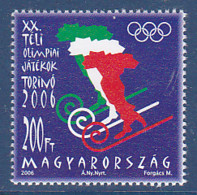 Timbre De Hongrie, Jeux Olympique D'hiver De Turin, 1 Tp De 2006  MI N° 5063 MNH ** à 50 % De La Cote - Hiver 2006: Torino