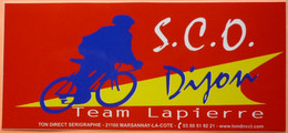 AUTOCOLLANT STICKER - SCO DIJON - 21 - TEAM LAPIERRE - CYCLISME - Stickers