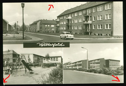 DDR Foto AK 1978 Bitterfeld Mit Anhalt Siedlung, Anton Saefkow Straße - Kindergarten, Schule - Bitterfeld