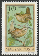Timbre PA Oblitéré N° 360(Yvert) Hongrie 1973 - Oiseau, Troglodyte Mignon - Used Stamps