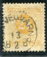 SWEDEN 1877 24 Öre Yellow Perforated 13  Fine Used.  Michel 23B - Oblitérés