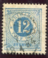 SWEDEN 1877 12 Öre  Perforated 13  Fine Used.  Michel 21B - Used Stamps