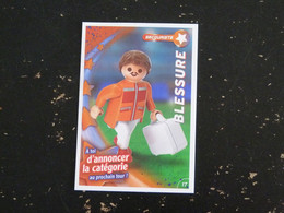 CARTE CARREFOUR PLAYMOBIL N° 17 - SECOURISTE BLESSURE - Other & Unclassified