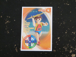 CARTE CARREFOUR PLAYMOBIL N° 22 - ATHLETISME JAVELOT - Other & Unclassified