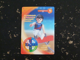 CARTE CARREFOUR PLAYMOBIL N° 27 - GYMNASTIQUE CHEVAL D'ARCONS - Altri & Non Classificati