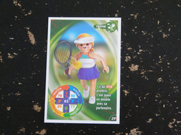 CARTE CARREFOUR PLAYMOBIL N° 29 - TENNIS - Sonstige & Ohne Zuordnung