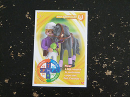 CARTE CARREFOUR PLAYMOBIL N° 52 - SAUT D'OBSTACLES CHEVAL HORSE PFERD - Autres & Non Classés