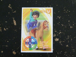 CARTE CARREFOUR PLAYMOBIL N° 58 - VOLTIGE CHEVAL HORSE PFERD - Other & Unclassified