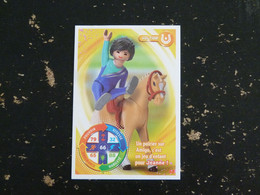 CARTE CARREFOUR PLAYMOBIL N° 58 - VOLTIGE CHEVAL HORSE PFERD - Autres & Non Classés