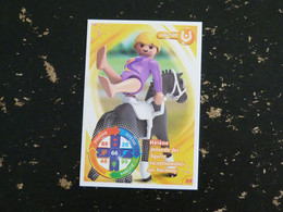 CARTE CARREFOUR PLAYMOBIL N° 59 - VOLTIGE CHEVAL HORSE PFERD - Autres & Non Classés