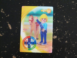 CARTE CARREFOUR PLAYMOBIL N° 60 - VOLTIGE CHEVAL - Andere & Zonder Classificatie