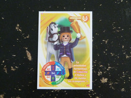 CARTE CARREFOUR PLAYMOBIL N° 62 - DRESSAGE CHEVAL HORSE PFERD - Andere & Zonder Classificatie