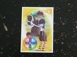 CARTE CARREFOUR PLAYMOBIL N° 63 - DRESSAGE CHEVAL HORSE PFERD - Andere & Zonder Classificatie