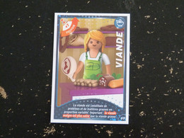 CARTE CARREFOUR PLAYMOBIL N° 69 - VIANDE - Andere & Zonder Classificatie