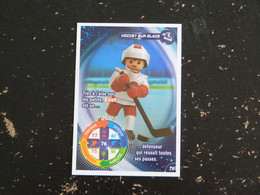 CARTE CARREFOUR PLAYMOBIL N° 76 - HOCKEY SUR GLACE - Autres & Non Classés