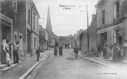 Cléré-les-Pins       37       Rue , L'église, Commerces  - 3 -     (voir Scan) - Cléré-les-Pins