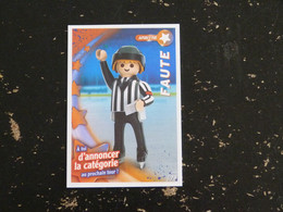 CARTE CARREFOUR PLAYMOBIL N° 79 - ARBITRE FAUTE HOCKEY SUR GLACE - Altri & Non Classificati