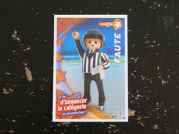 CARTE CARREFOUR PLAYMOBIL N° 79 - ARBITRE FAUTE HOCKEY SUR GLACE - Altri & Non Classificati