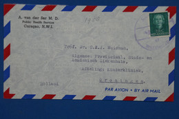 ¤12 NED. ANTILLEN  BELLE LETTRE 1958 CURACAO  POUR GRONINGEN NEDERLAND+PAIRE DE  AEROPHILATELIE  +AFFRANCH . INTERESSANT - Curaçao, Nederlandse Antillen, Aruba