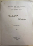 Medicina Legale Di Prof. Ferdinando Nicoletti,  1972,  Casa Editrice Eia Leonard - Geneeskunde, Biologie, Chemie