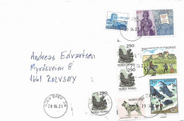 Norway 2021 Cover With 8 Stamps   Cancelled 29.4.21 Oslo Brev - Covers & Documents