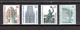 ALLEMAGNE BERLIN N°  750 à 753   AVEC NUMERO NOIR  NEUFS SANS CHARNIERE COTE  ? €  MONUMENT - Roller Precancels