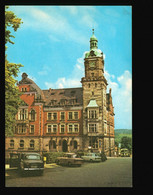 DDR Foto AK Falkenstein Im Vogtland, Rathaus, Davor Schöne DDR Oldtimer KFZ - Falkenstein (Vogtland)